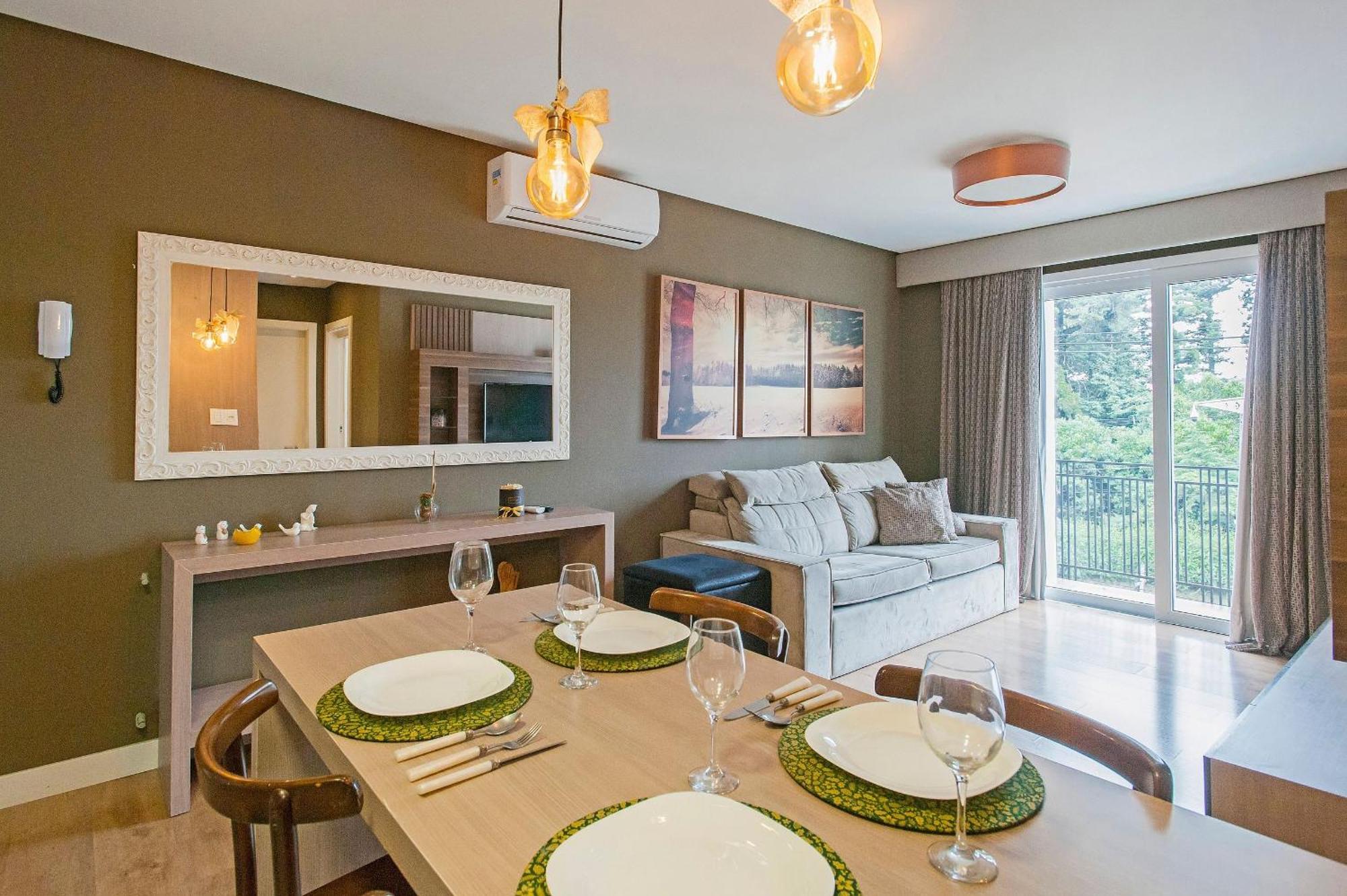 Locar-In Gramado - Loft One Centro I Apartment Luaran gambar